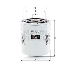 WD 10 012 FILTR HYDRAULICZNY MANN FILTER