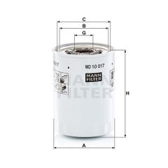 WD 10 017 x FILTR HYDRAULICZNY MANN FILTER