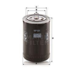 WP 931 FILTR OLEJU MANN FILTER